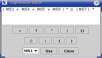 Expression editor